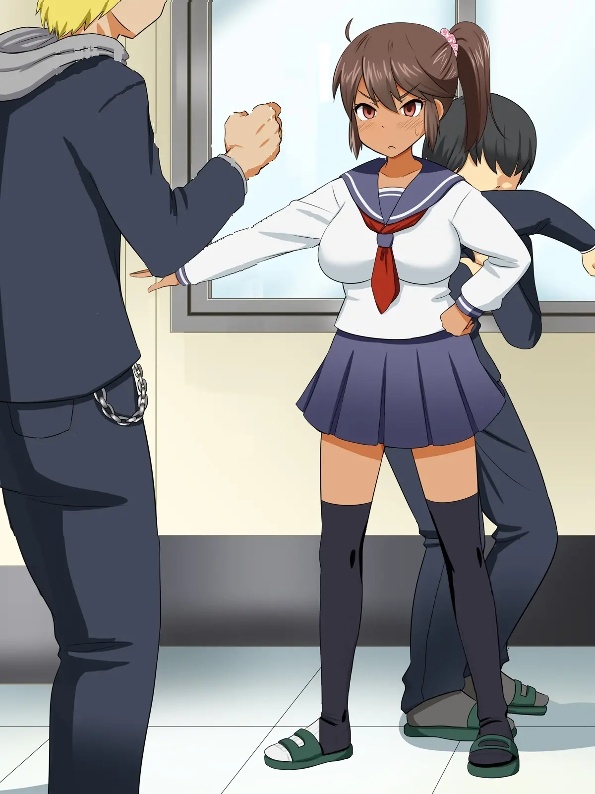 Charao Kara Boku O Mamotte Kureru Tsuyoki Na Anoko Ga, Itsunomanika Soitsu To Love Love Kozukuri Shite Ita Hanashi | 양아치로부터 날 지켜주던 여자애가, 어느샌가 그녀석이랑 러브러브 섹스하고있던 이야기